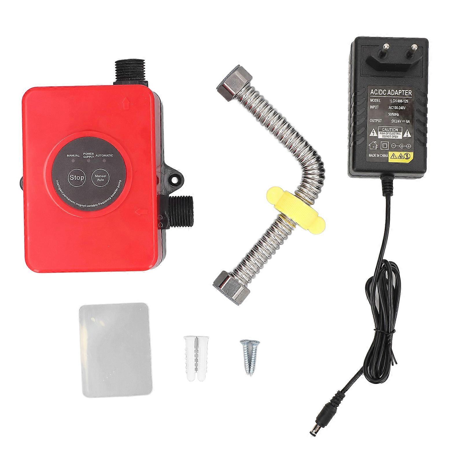 Portable Water Pressure Booster Pump Intelligent Permanent Magnet Direct Current Automatic Home Sprink Shower 100W EU Plug