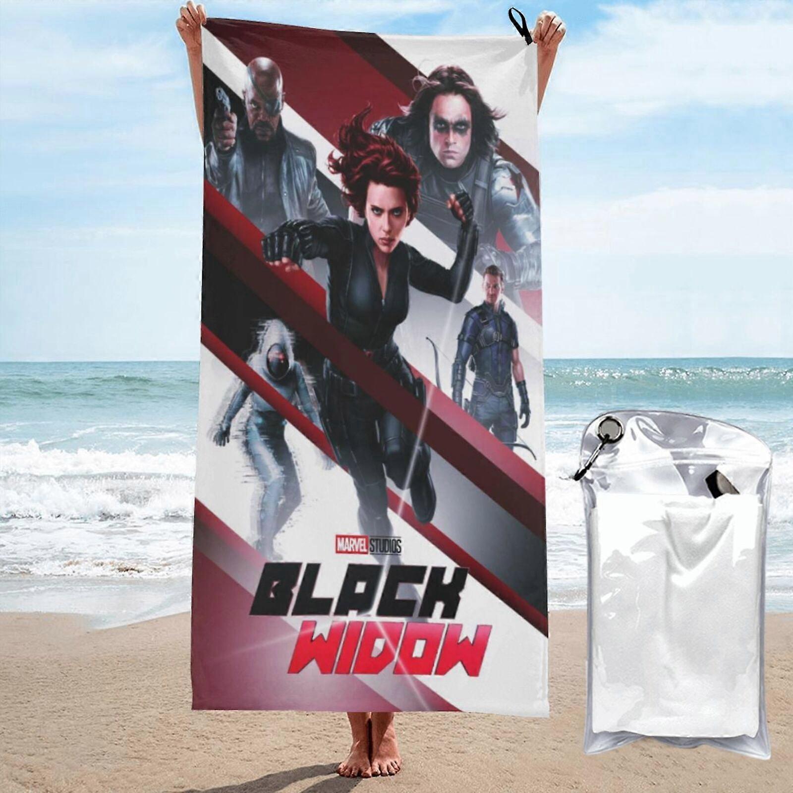 c253Black Widow Microfiber Beach Towel  Absorbent Quick Dry Lightweight LXMT172