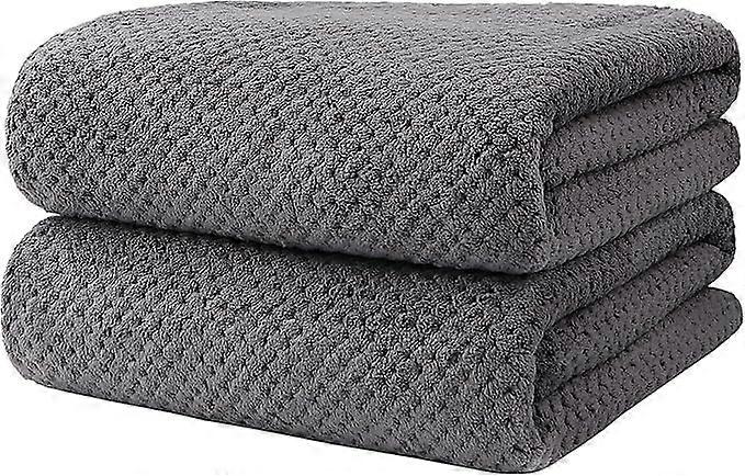 Bath towel 2-piece set Microfiber ultra-soft absorbent bath towel