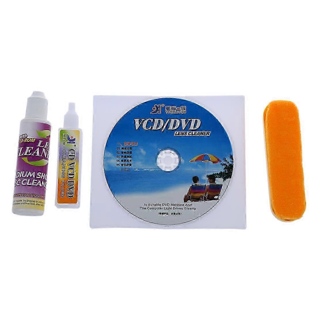 4 In 1 Cd Dvd Rom Player Maintenance Lens Cleaning Kit