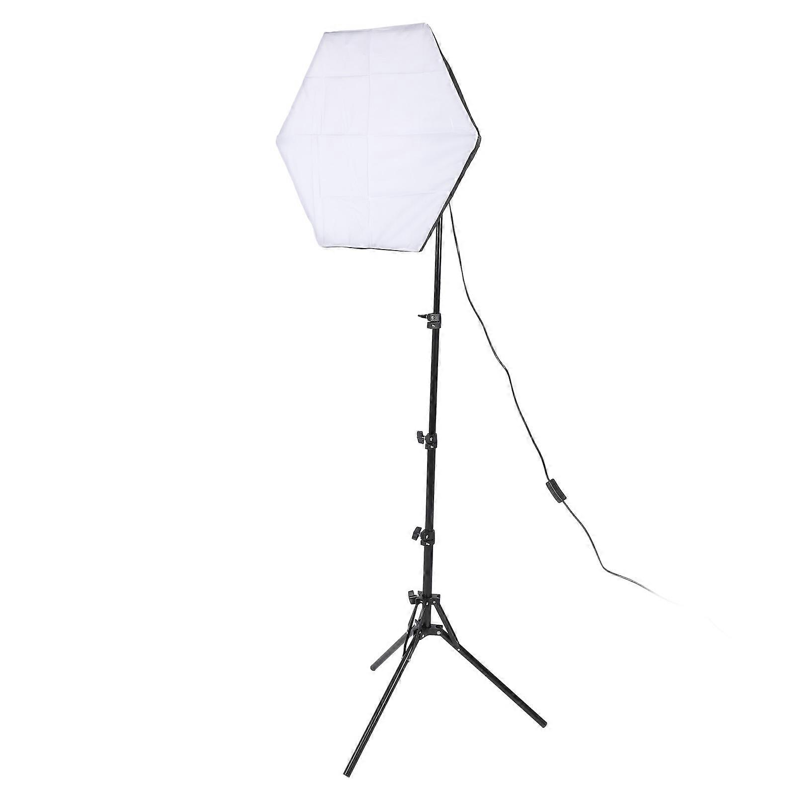 Softbox Lighting Kit Continuous Lighting Kit Professional Foldable Hexagonal Softbox Photography Lighting Kit for Video Recording Live Streaming 