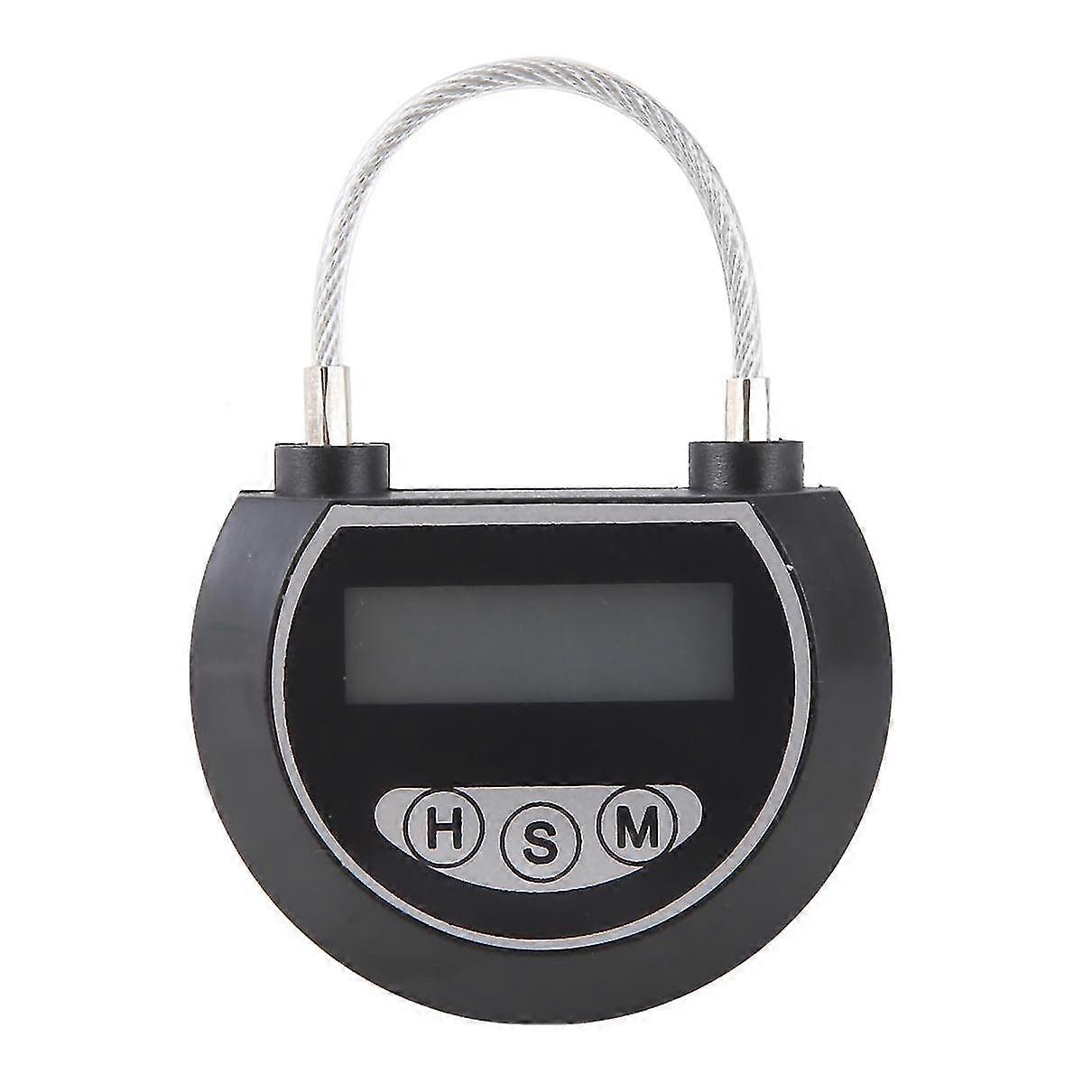 Elektronisk Time Lock Timer Lock Container Multi Function Time Lock Bin til legetøj Sort