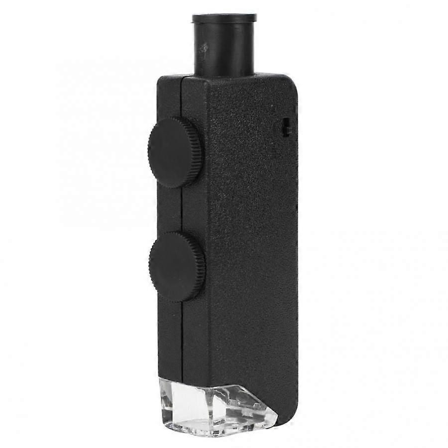 60-100X Adjustable Portable Pocket LED Microscope Mini Magnifier