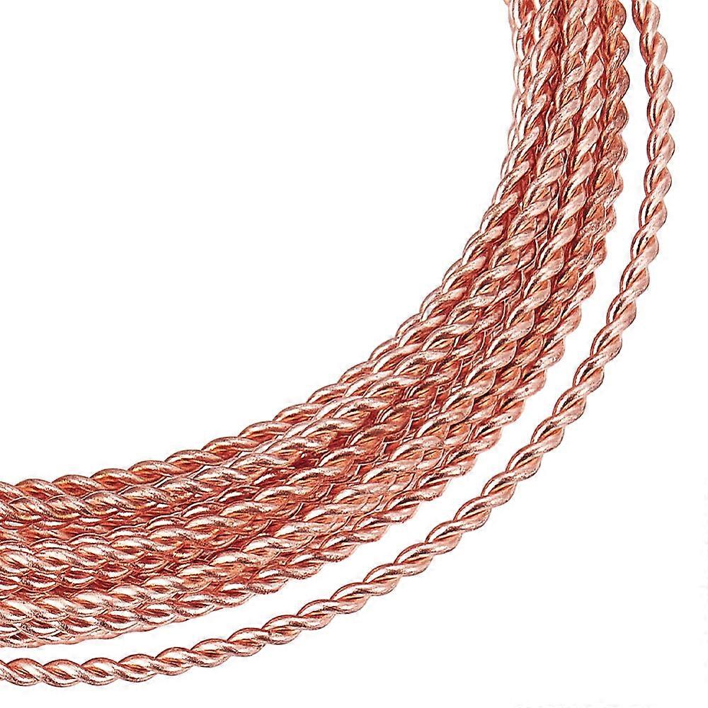 2-Ply Brass Jewelry Wire Raw(Unplated) 0.2cm 2m/roll