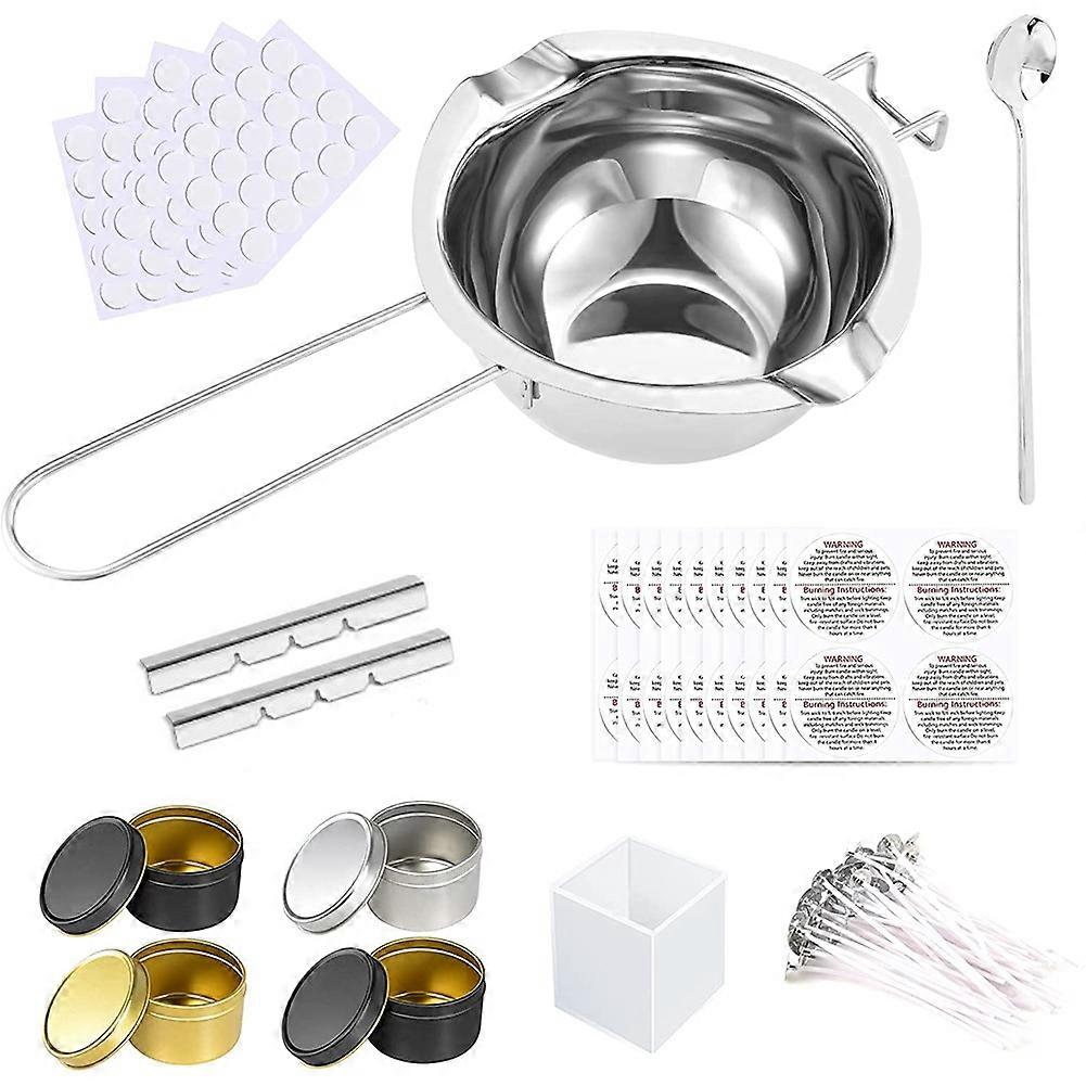 Candle Making Kit,DIY Candles Craft Tools,Candle Making Pouring Pot,Candle Wicks,Candle Wicks Stick
