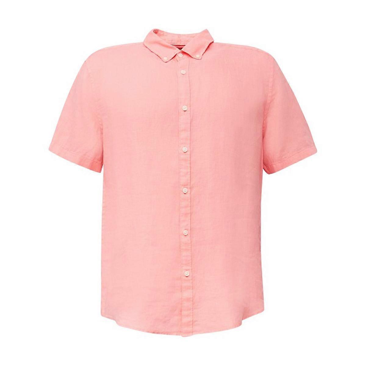 Esprit 100% Linen Button Down Short Sleeve Shirt