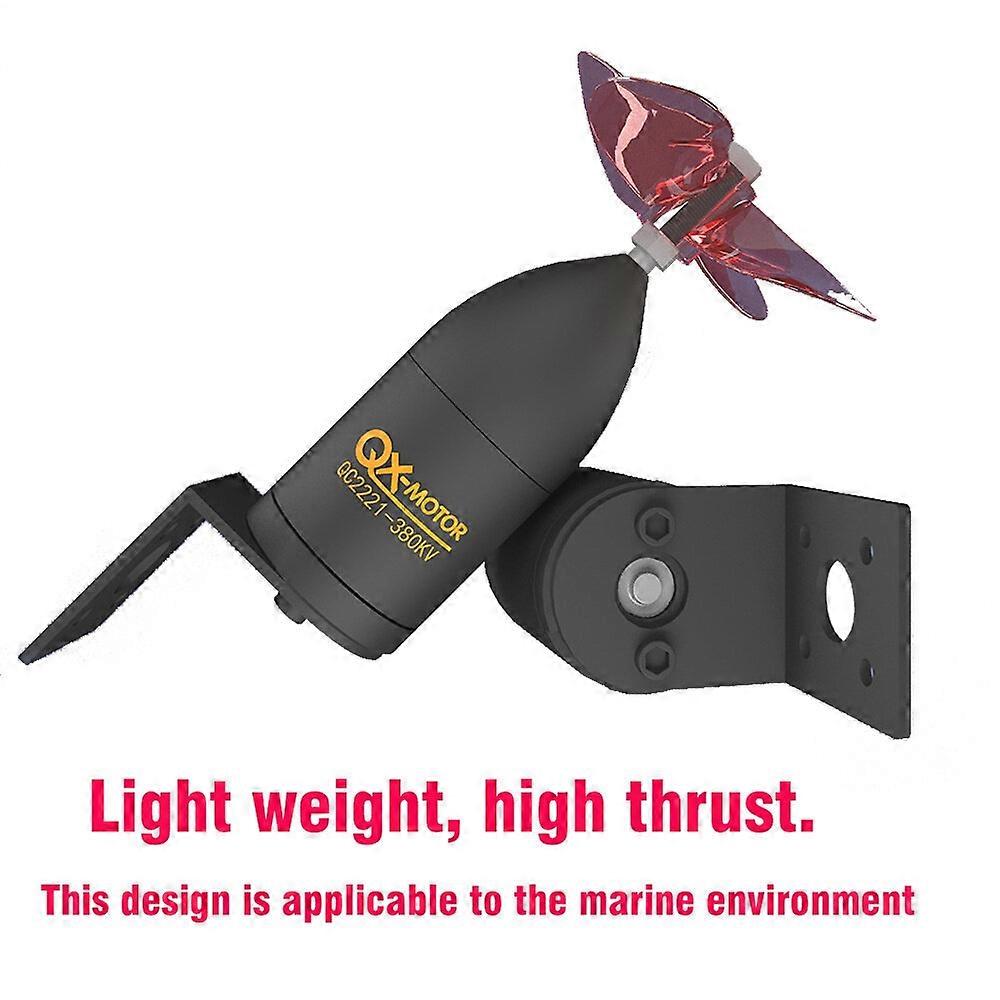 QX_Motor 24V Underwater Thruster IP68 Waterproof Brushless Motor 3.5KG Thrust for Nest Boat DIY Mode