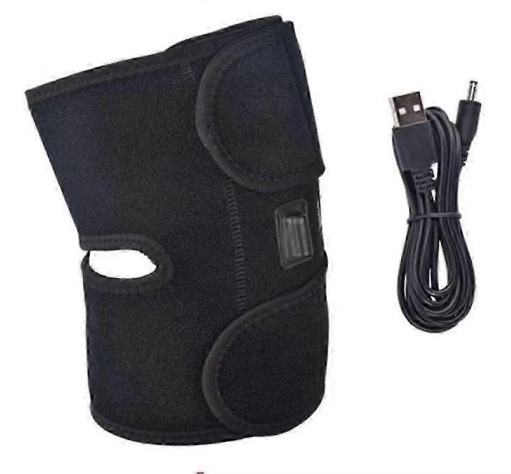 Heated Knee Brace with Microcurrent and Hot Compress Breathable Heating Pad Wrap