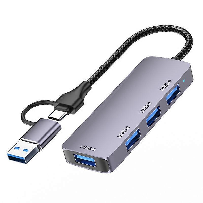 Type A T203 USB+Type-C 3.0 Converter Hub 5Gbps USB 3.0 Data Transfer Adapter for Laptop Tablet