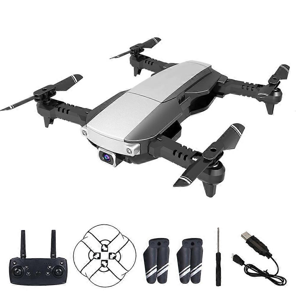 2.4GHz Remote Control Folding Quadcopter 4K Camera Wifi Transmission RC FPV Drone (Grey White)