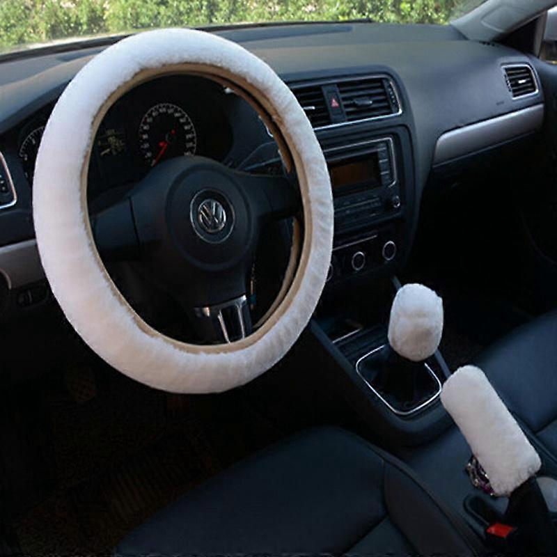 Mäkká vlna Riadenie auta Koleso ručnej brzdy príslušenstvo Zimný teplý automobilový interiérový kryt