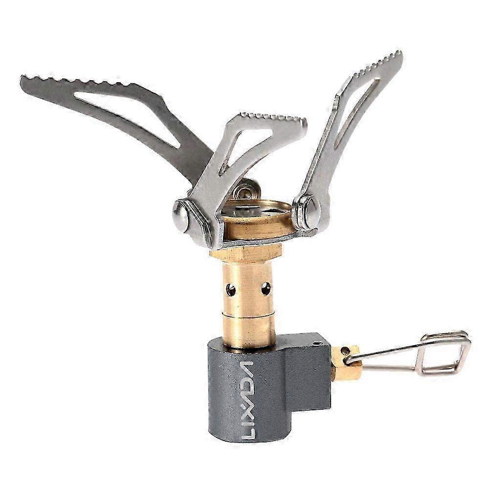 Lixada 3000W Portable Camping Cookware Set Folding Mini Pocket Stove Camping Gas Stove Split Burner with Gas Conversion Head Adapter