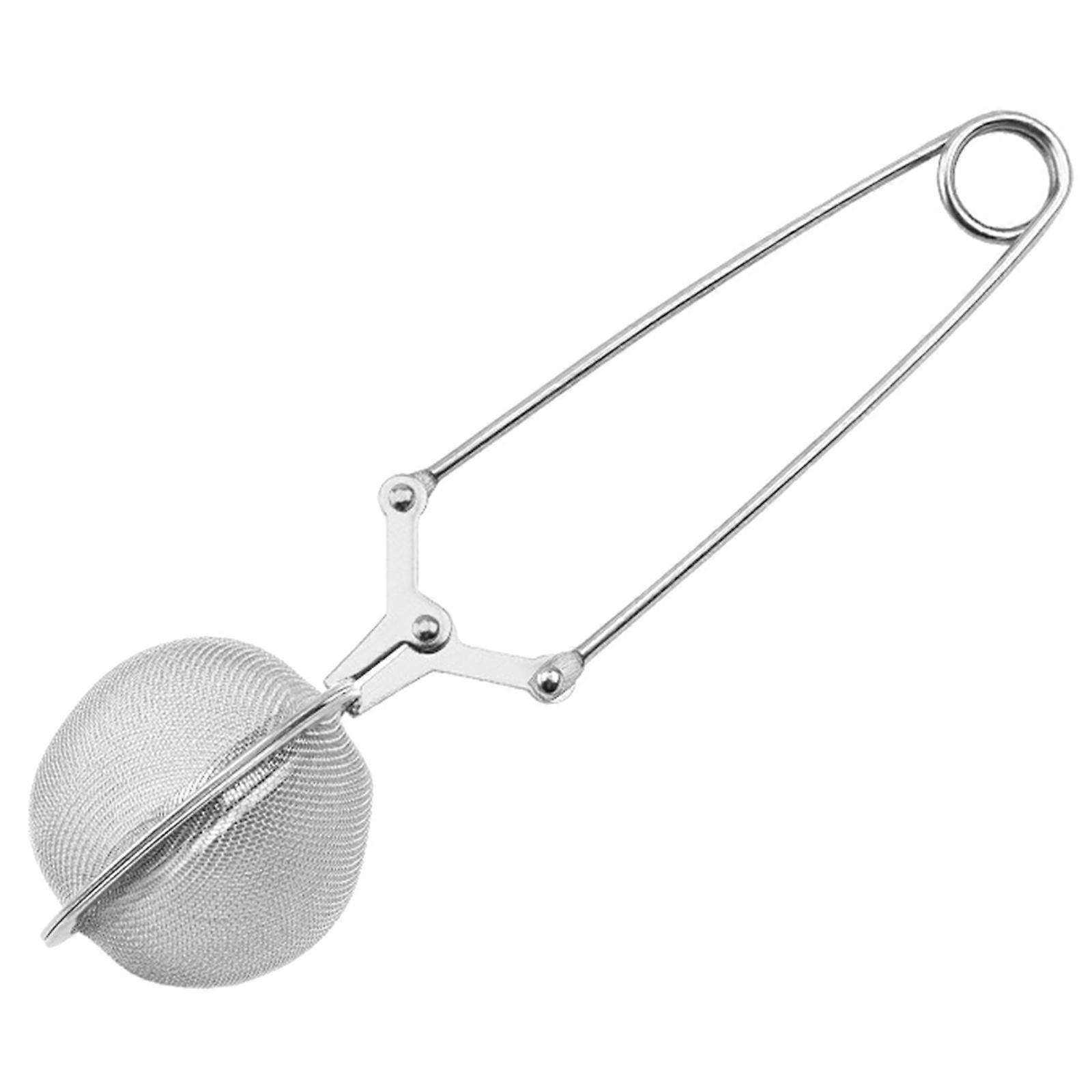 Bitkisel ve Gevşek Yapraklı Çaylar için Paslanmaz Çelik Çay Filtresi Metal Çay Süzgeci Paslanmaz Çaylar Demlik Küre Aracı Çapı 5.0cm