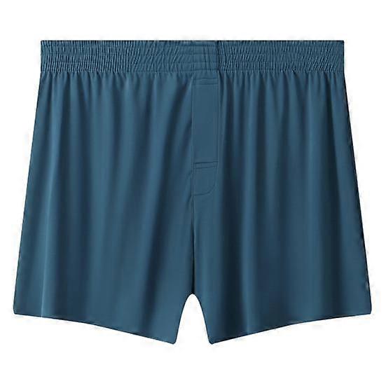 Men Panties Summer Loose Cool Boxers Soft Breathable Fabric Elastic Waistband Quick-Drying Solid Color Pajama Pants