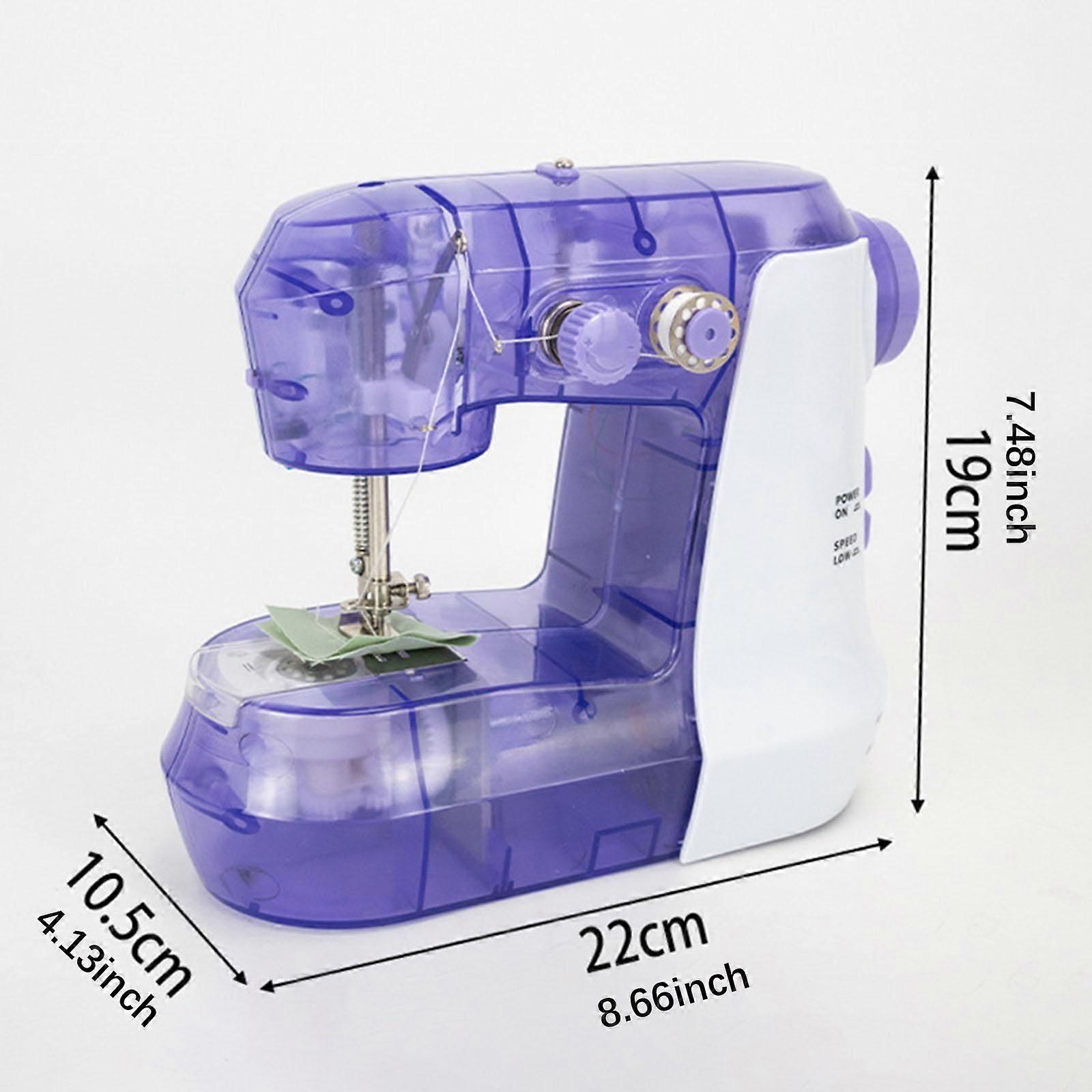 Mini machine à coudre avec coupe de fil à faible bruit avec lumière avec pédale