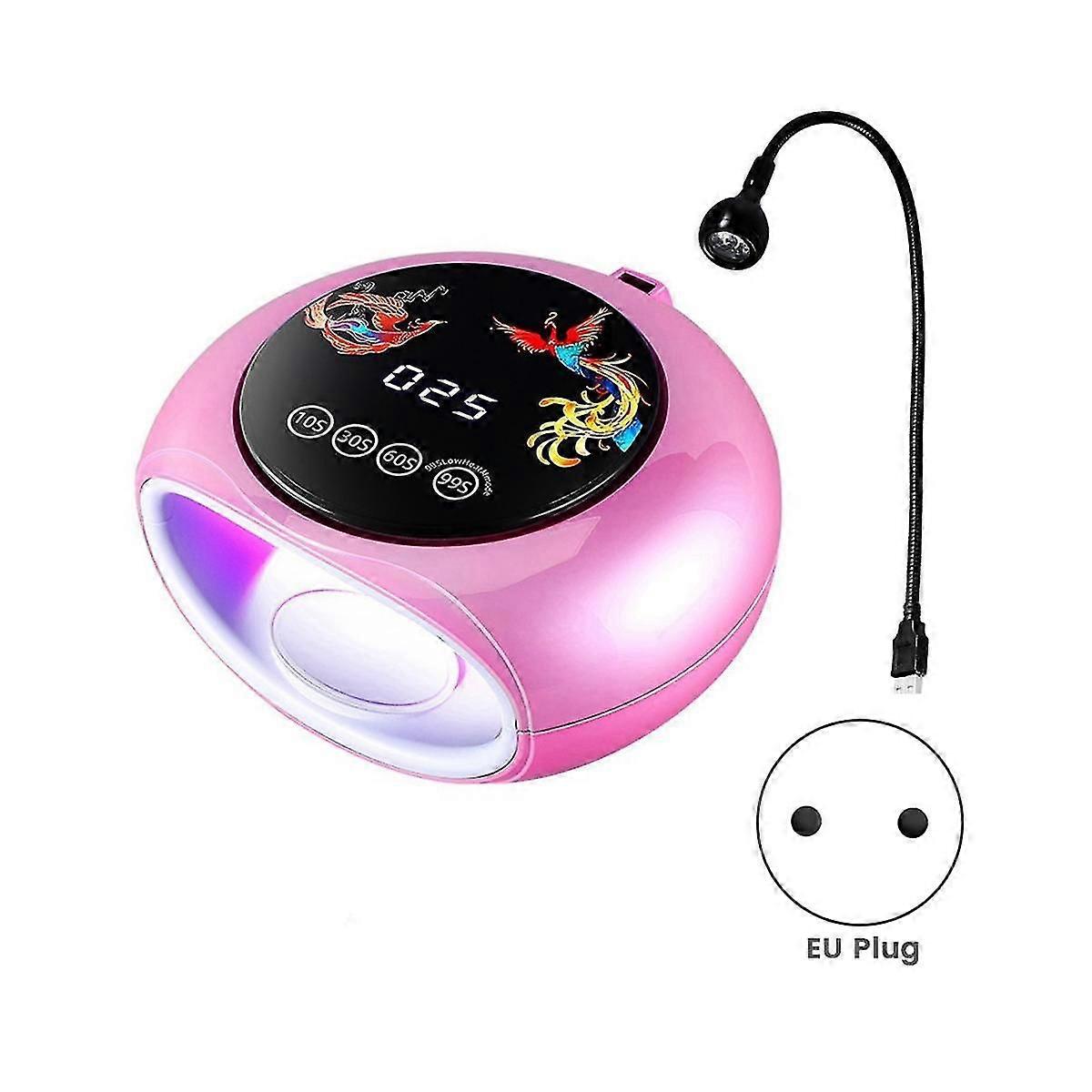 660nm Wavelength Red Light Manicure Lamp With 360 Uv Curing Phototherapy Machine Led Nail Lamp Pin