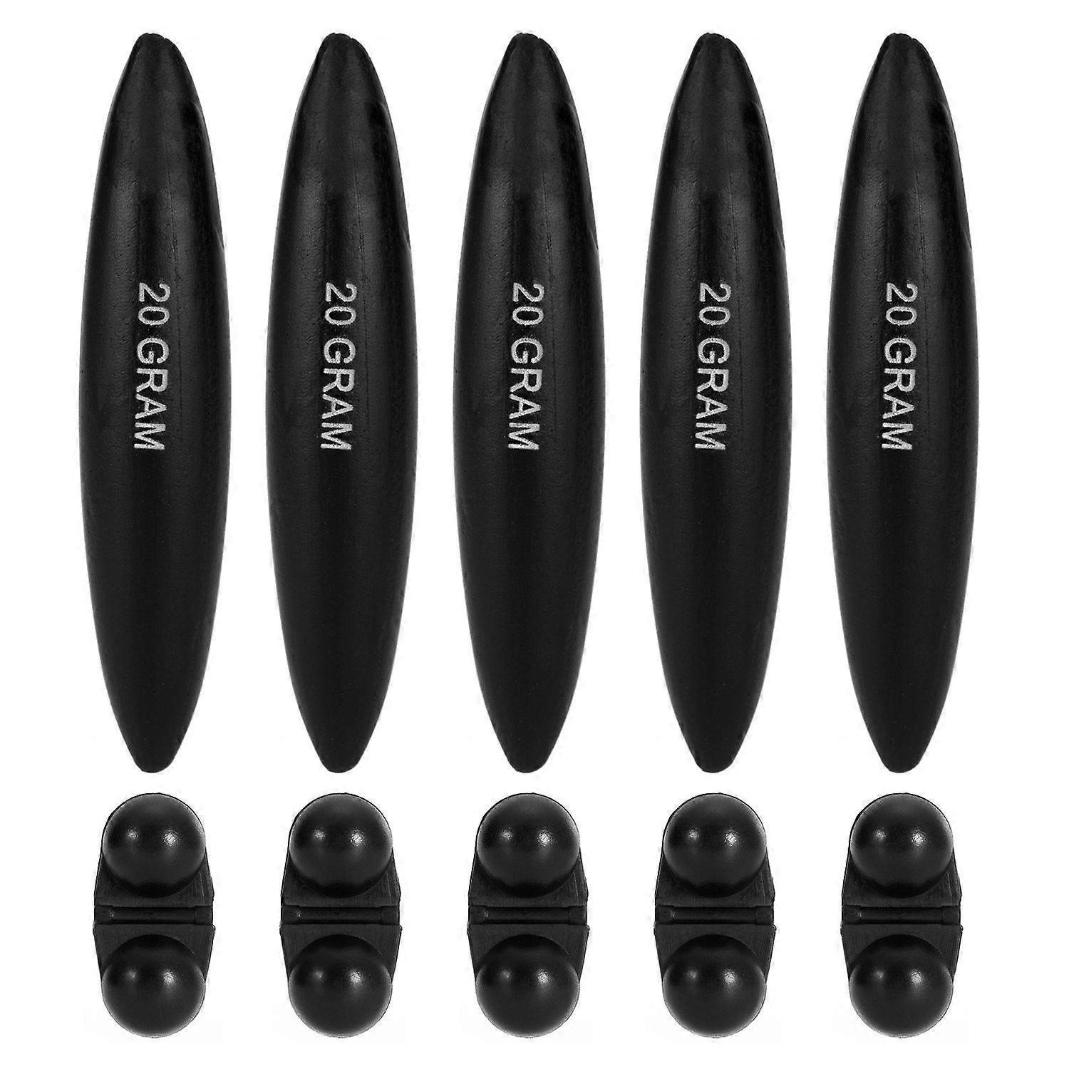 5PCS EVA Fishing Floats With Bell 20g/30g Fishing Accessories Catfish Bobbers Weight Bead Wireless Line Floats