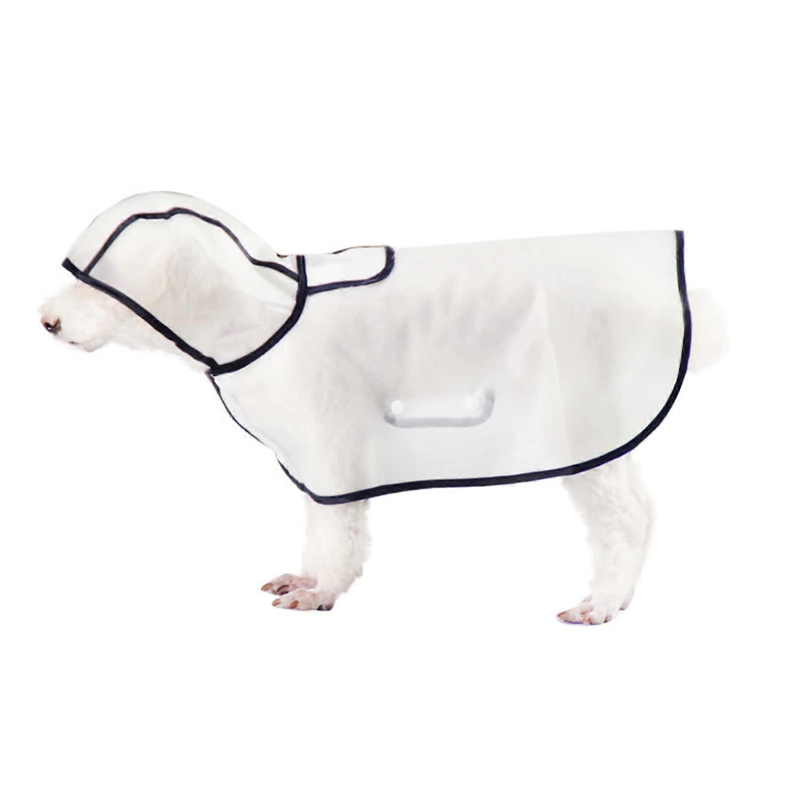 Transparent Breathable Hooded Dog Raincoat For Small, Medium And Large Dogs, Sizes S M L, Lightweight Fabric