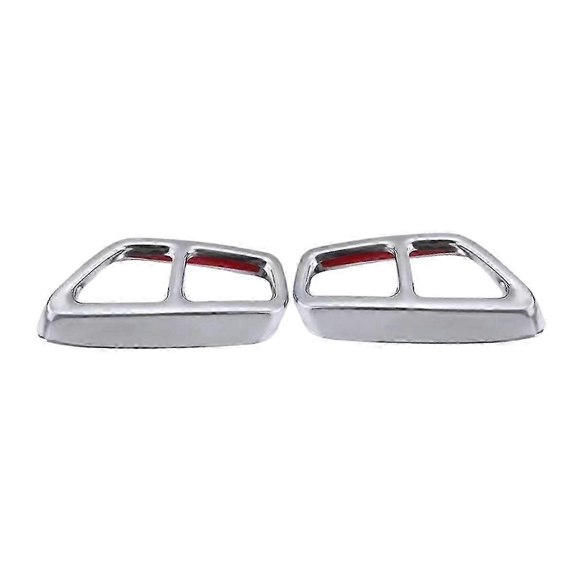 Rear Dual Exhaust Pipe Cover Trims for 5 Series G30 G31 2017-2022 Tailpipe Trim Frame Car Exterior Modification B