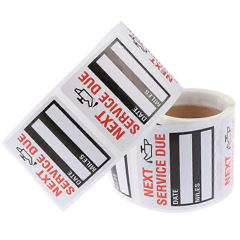 Practical Oil Change Maintenance Service Reminder Stickers Universal Durable Window