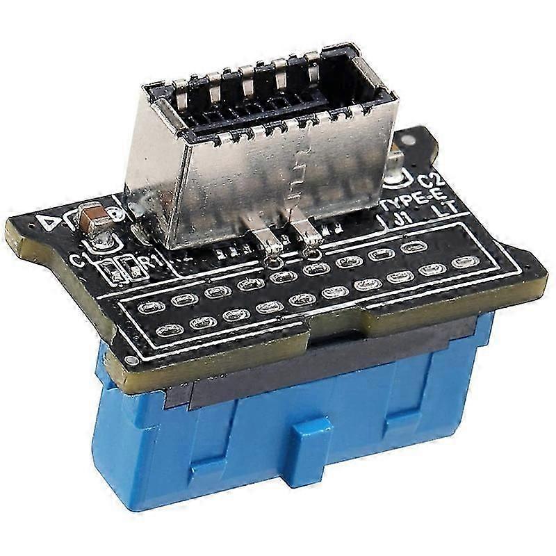 Computer Mainboard USB 3.0 Front 19PIN auf 3.1 Typ-C Frontplatten-Header Typ-E Adapter 20 auf 19 Pin jn