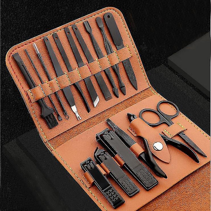 16pcs Stainless Steel Nail Clipper Tool Kit