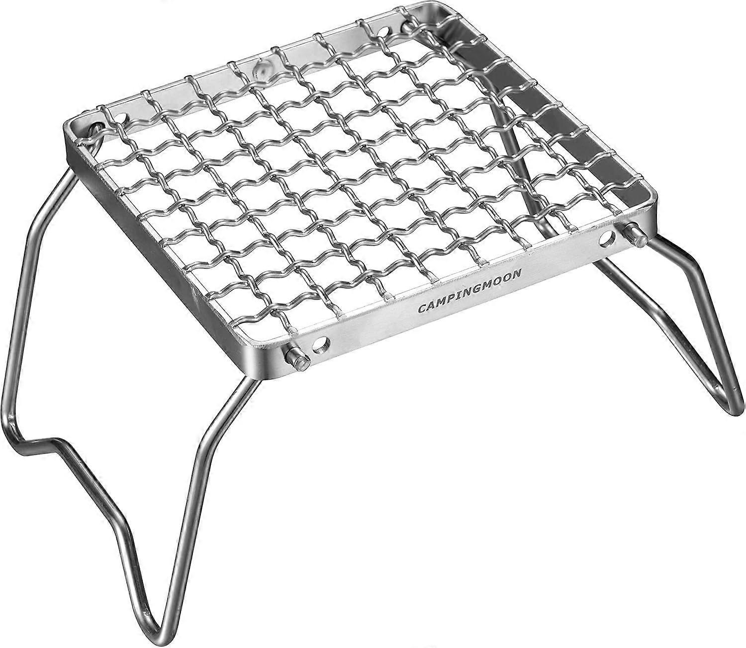 Extra thick steel wire grill support mini height 2-level adjustable stove support with storage bag 160 mm MS-1011