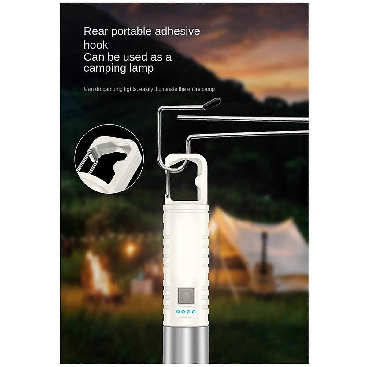 Zoomable Flashlight with Buckle LED Flashlight Camping Gear