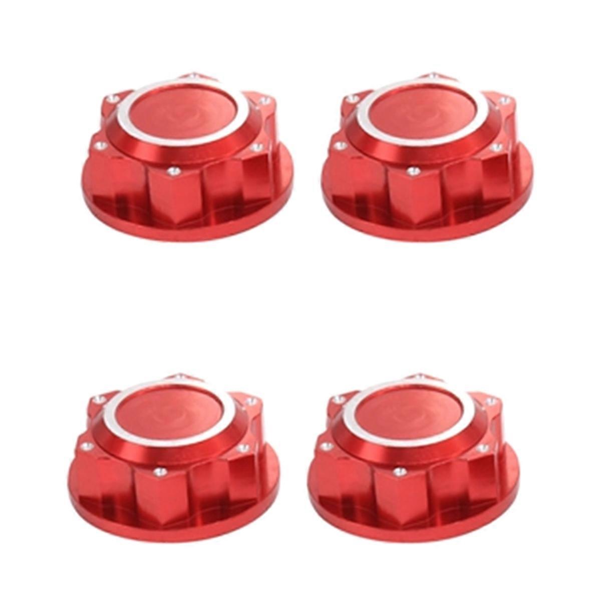For Arrma 1/5 Kraton 8S Outcast 8S RC Car 24mm Hex Wheel Nuts Red
