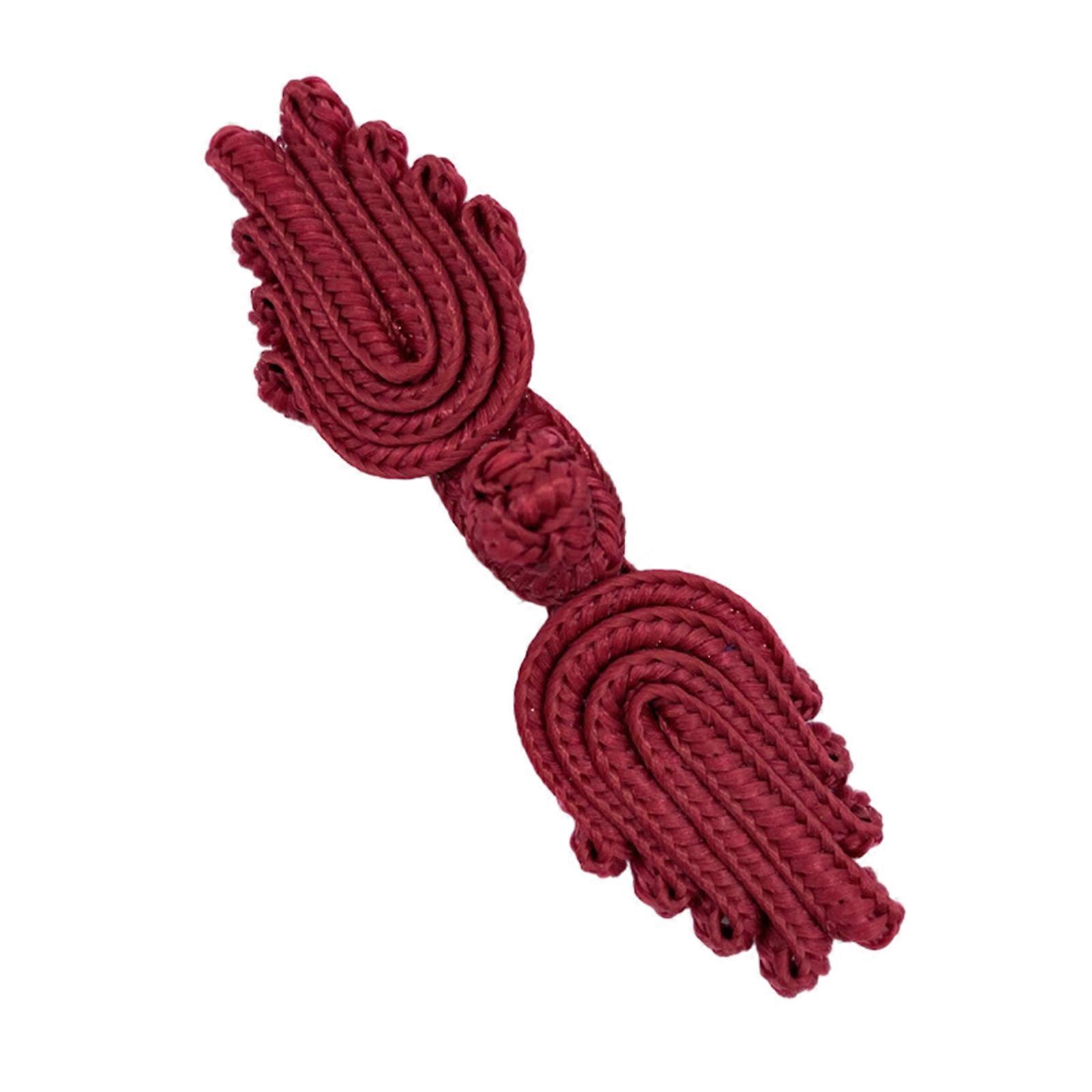 Stylish and Durable Nylon Buttons for Traditional Chinese Clothing Secure and Easy to Use Double Layer Layered Button Date red