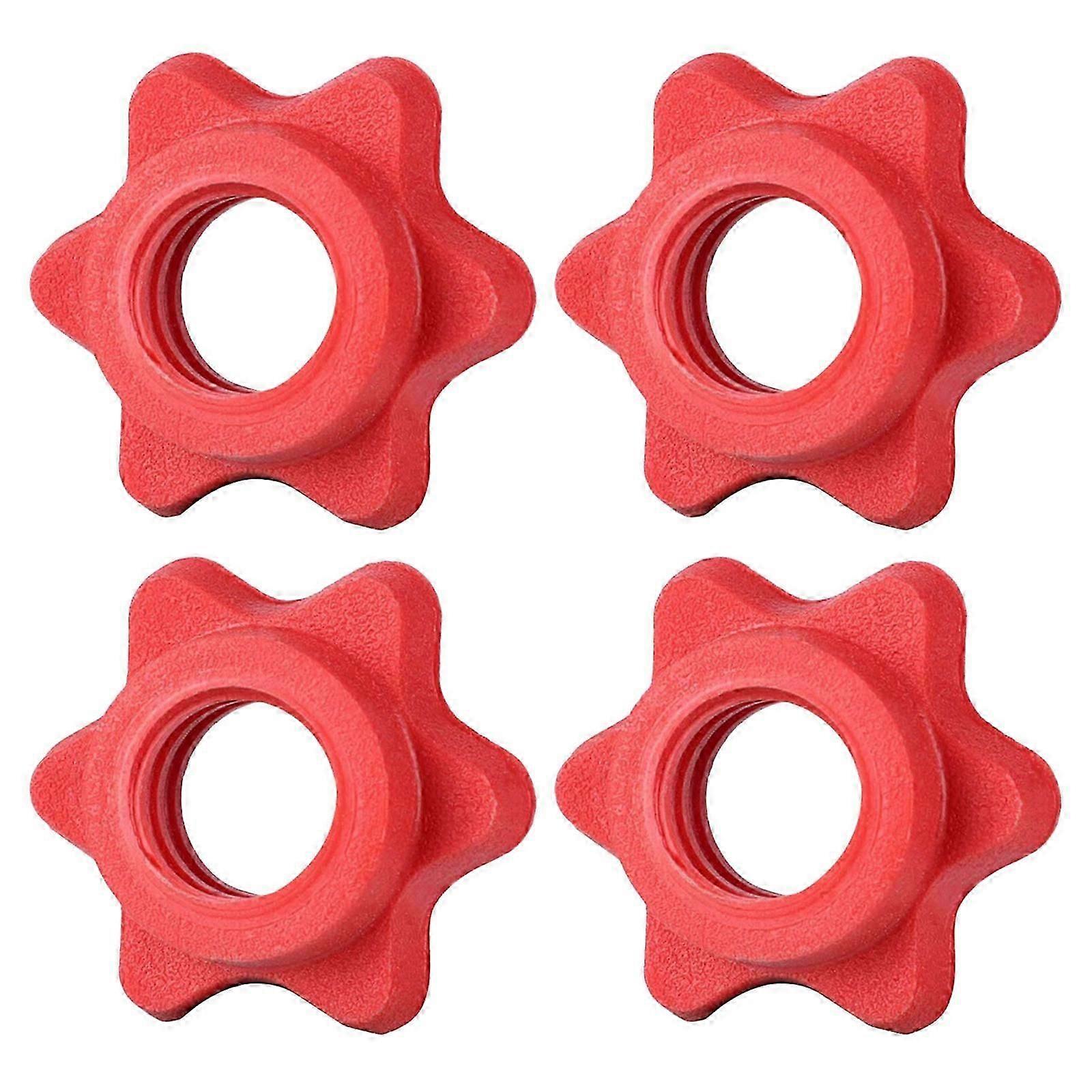 4Pcs Handbell Bar Lock Screw Nut Spin-Lock Collar Hex Nut For Strength Training