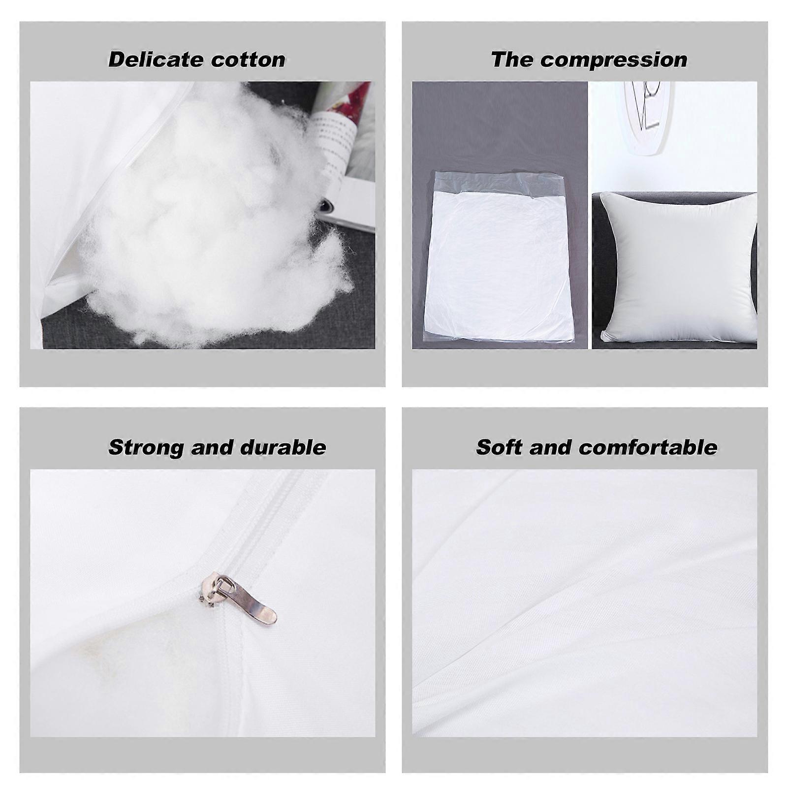 Foamily Premium Hypoallergenic Home Goods Stuffer Pillow Insert Sham Square Form Polyester 45X45CM Standard/White