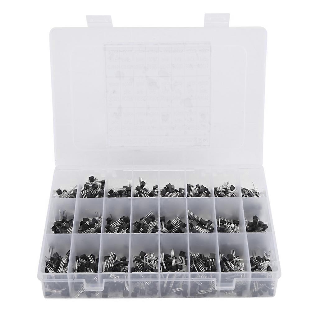960pcs 24 Values BC327-S9015 PNP Silicon Transistors Assortment Set