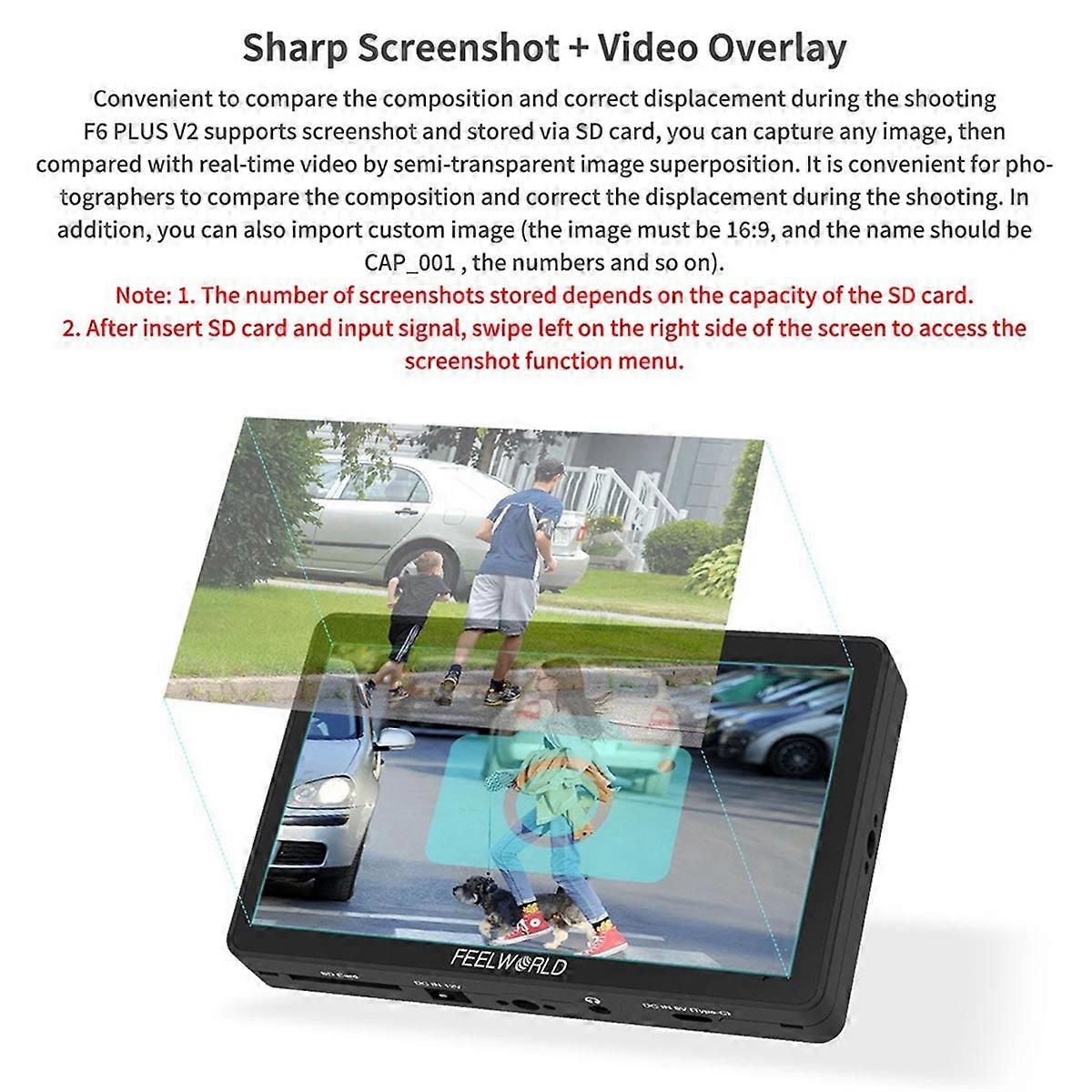 FEELWORLD Camera Touch Monitor F6 PLUS 6Inches Touch Monitor