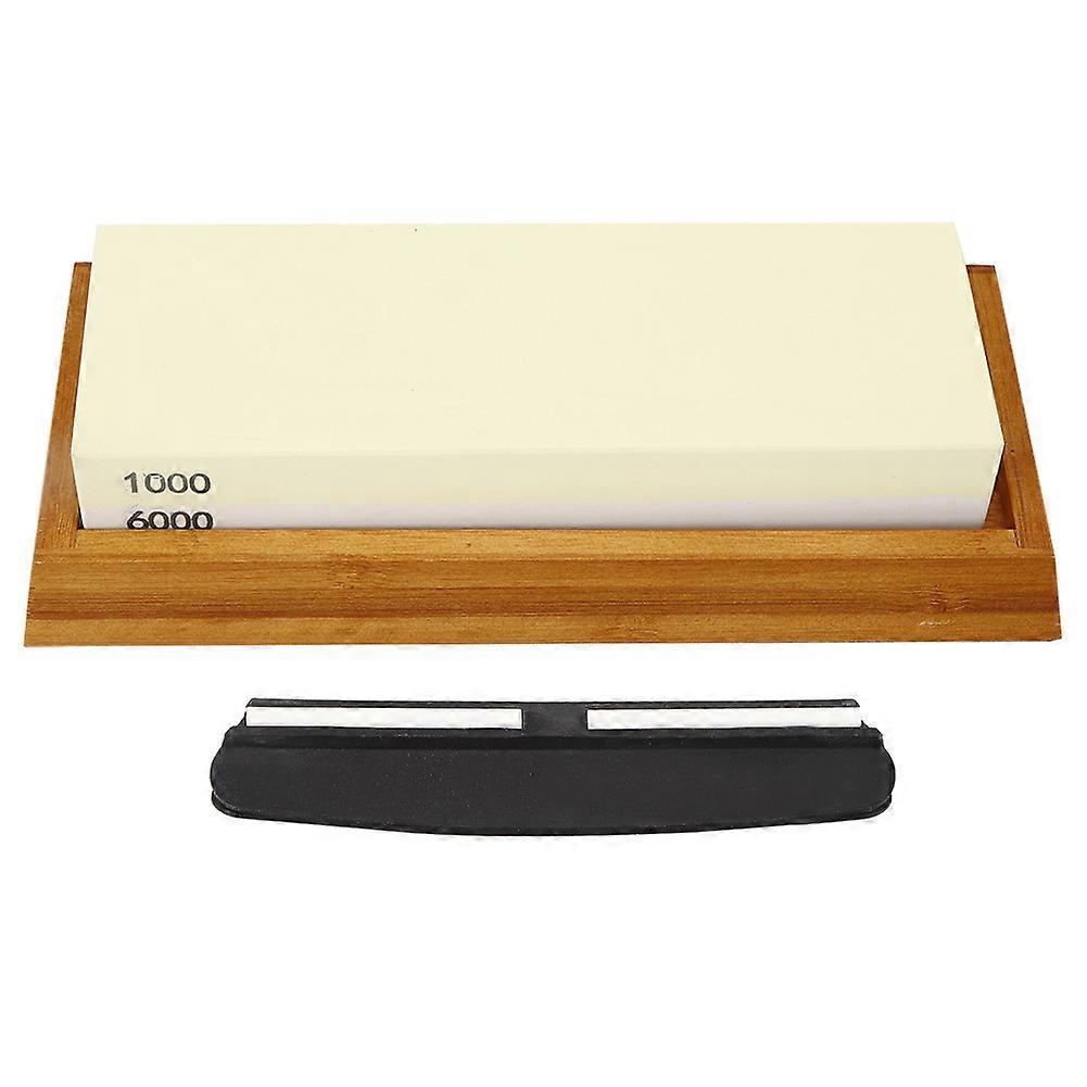 1000/6000 Grit Double Sided Knife Sharpening Stone Kitchen Whetstone Sharpener Set