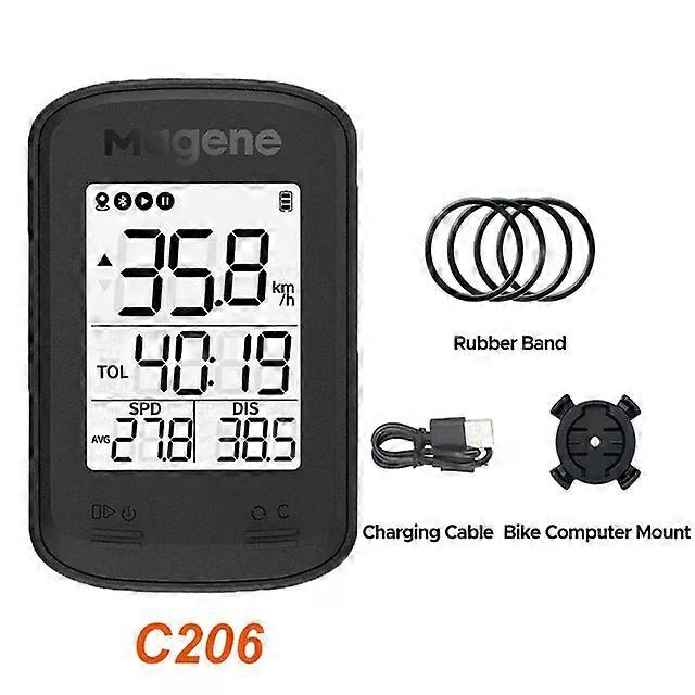 C206 Pro Bike Computer Wireless GPS Speedometer Waterproof Road MTB Bicycle Bluetooth ANT with Cadence Cycling Sensor