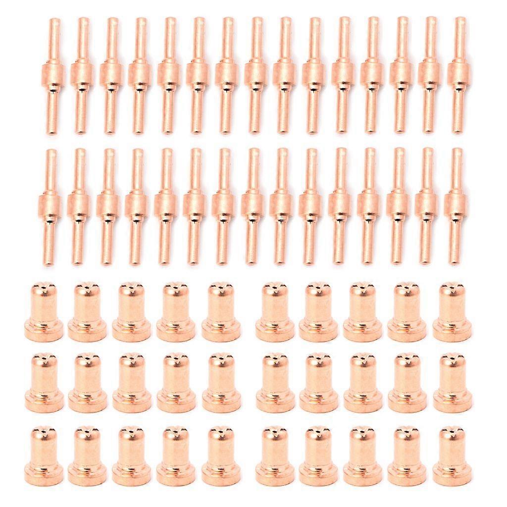 60PCS  Extended Long Plasma Cutter Tip Electrodes&Nozzles Kit  Welding Nozzle