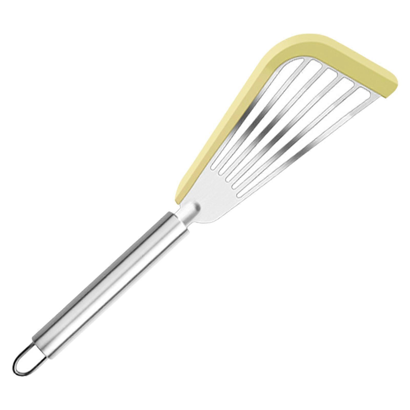 Acier inoxydable Poisson Frying Spatule Résistant à la chaleur Ustensiles de barbecue Gadget de cuisine Antiadhésif Ustensiles de cuisine Accessoires Jaune