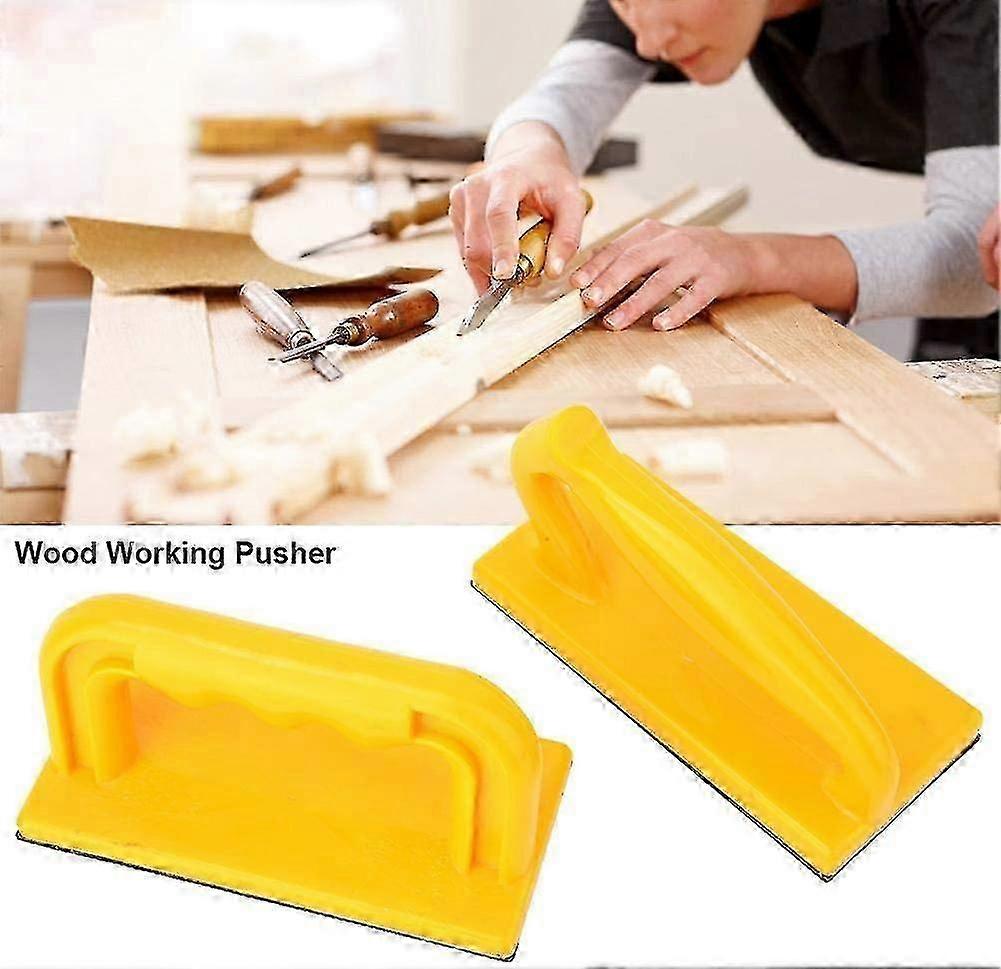 2pcs Safety Push Block Stick Practice Wood Saw Push Stick Oblique And Straight Safety Push Block Woodworking Tool For Router Tables Jointers Shapers