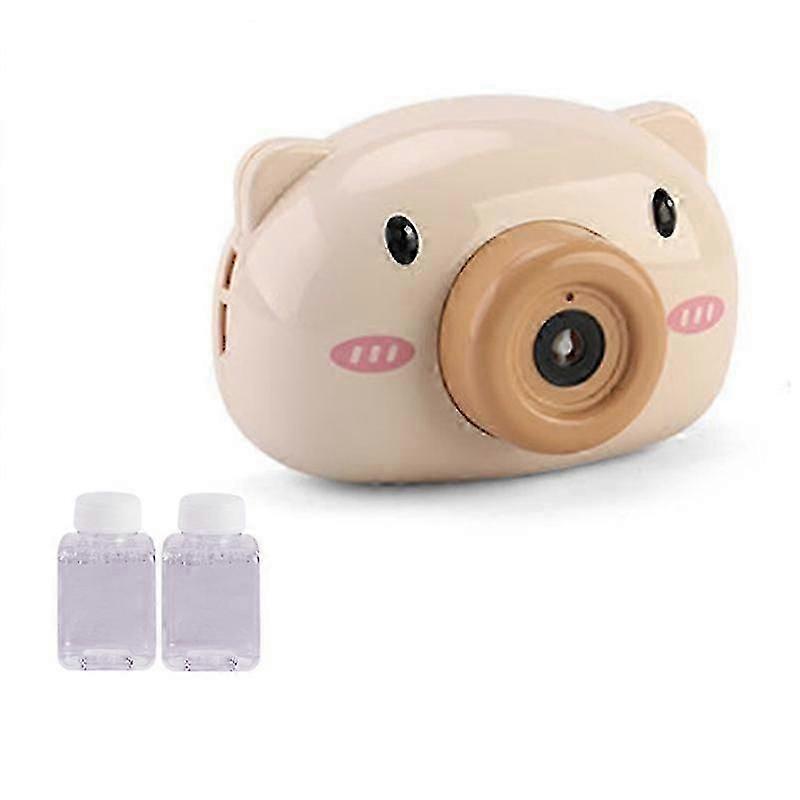 Kids Piggy Camera Shaped Automatic Bubble Maker Blower Machine Toy Kaesi