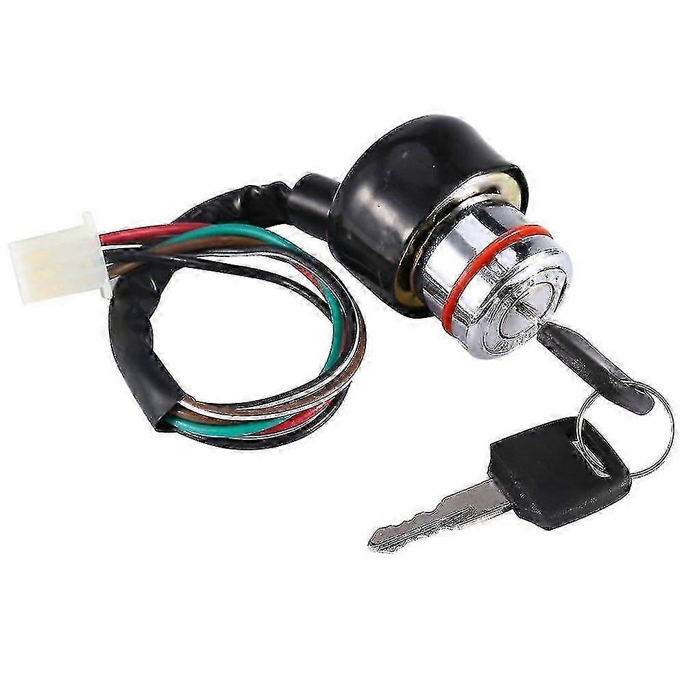 Universal 6 Wire Ignition Switch 3 Position 2 Keys Motorcycle Kart Pit Quad Bike-2025