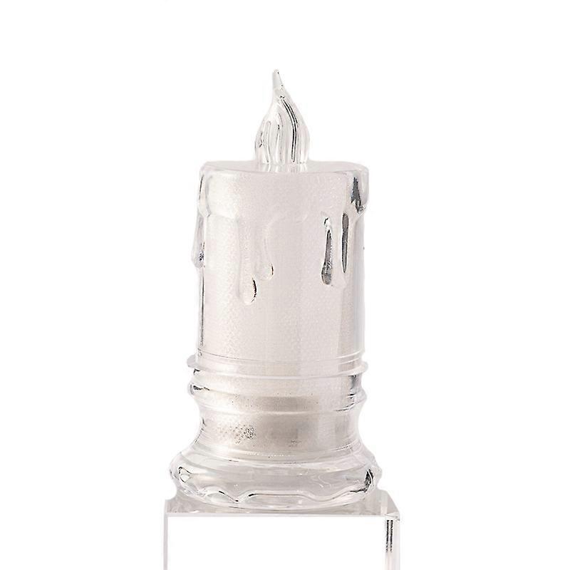 LED Transparent Glowing Candle Lights Simulation Electronic Candle