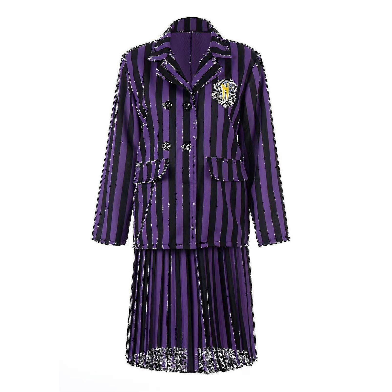 תחפושת של רביעי, שמלת אניד סינקלייר, אקדמיית נוורמור, תלבושת בית ספר, ליל כל הקדושים, קרנבל, תחפושת למסיבת ליל כל הקדושים למבוגרים לילדים