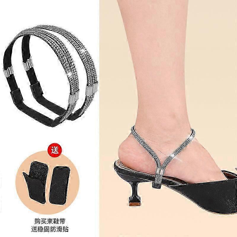 1 Pair Elastic High Heel Shoe Straps Bungee Laces Fixing Straps
