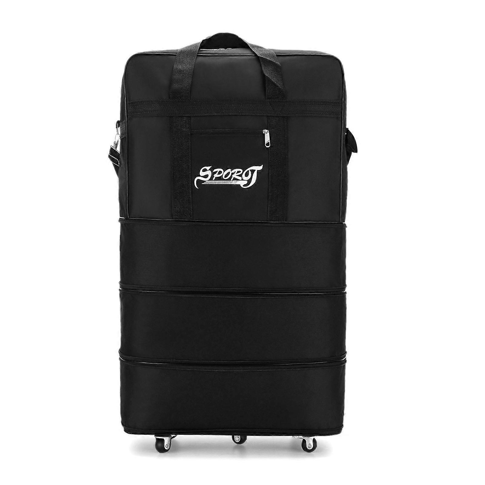 Foldable and expandable travel suitcase for men and women