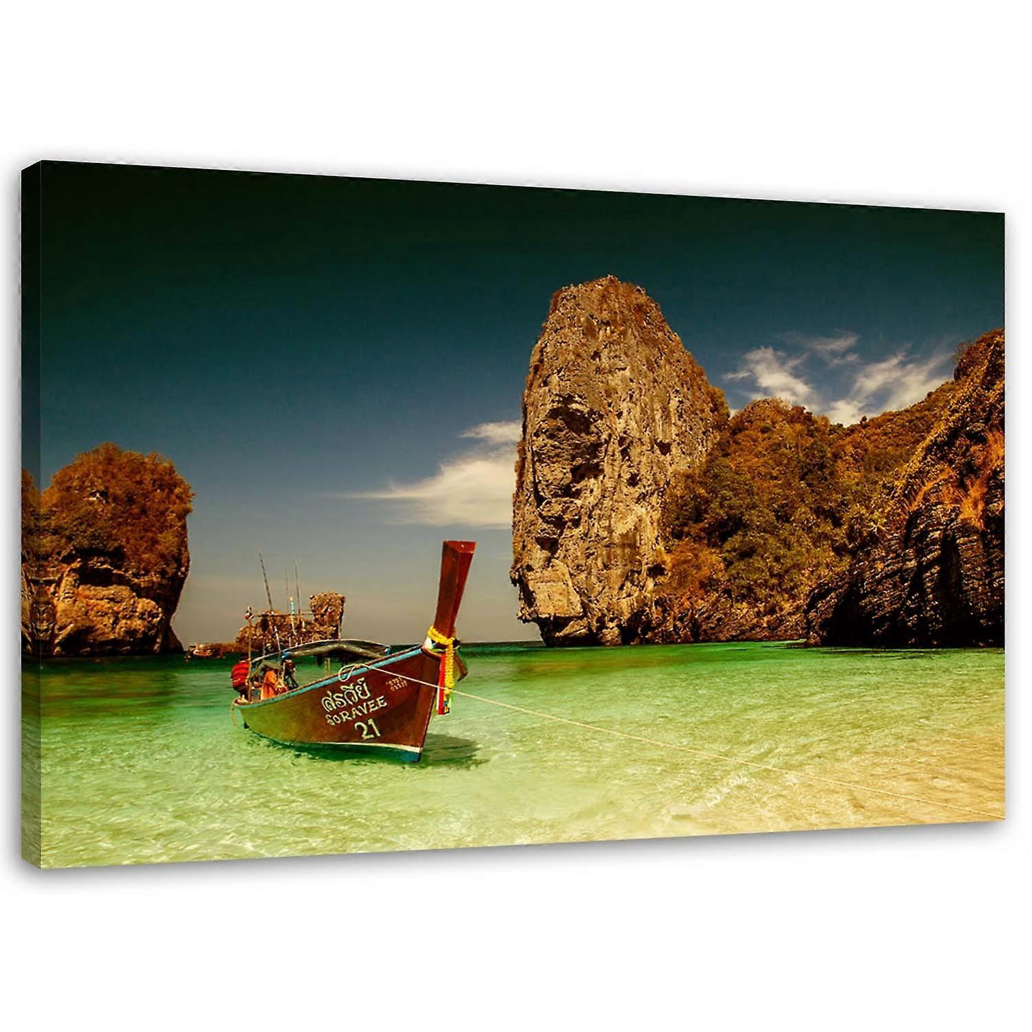 Fotobehang, Tropisch strandlandschap - 60x40