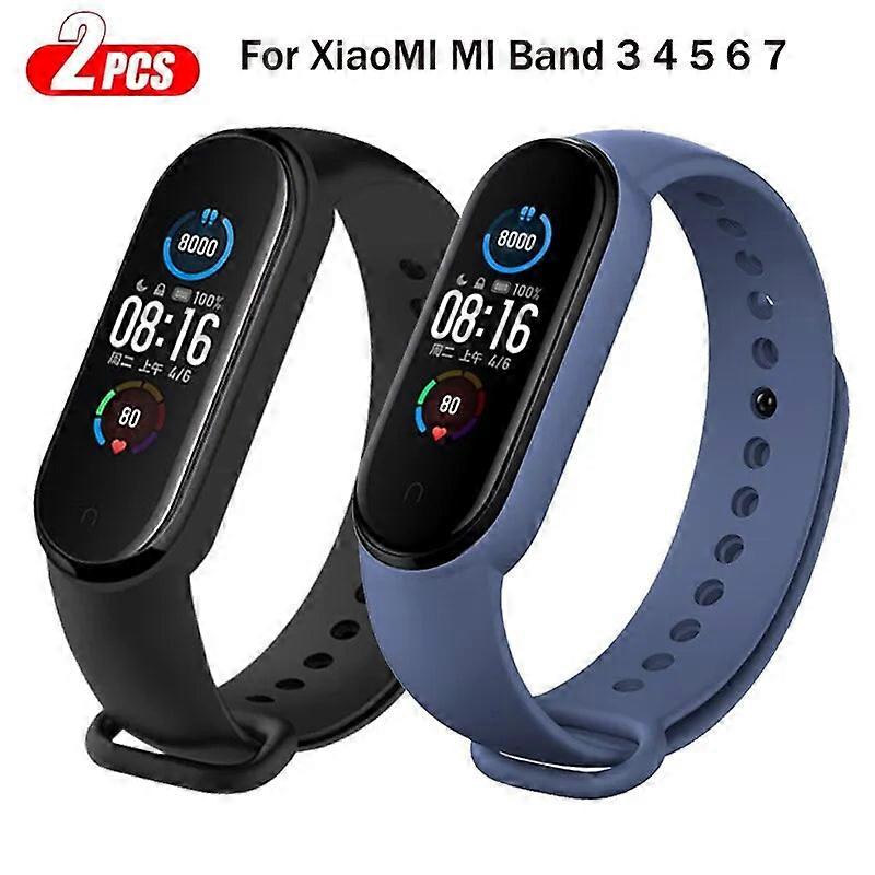 2Pcs Watchband For Xiaomi Mi Band Strap Silicone