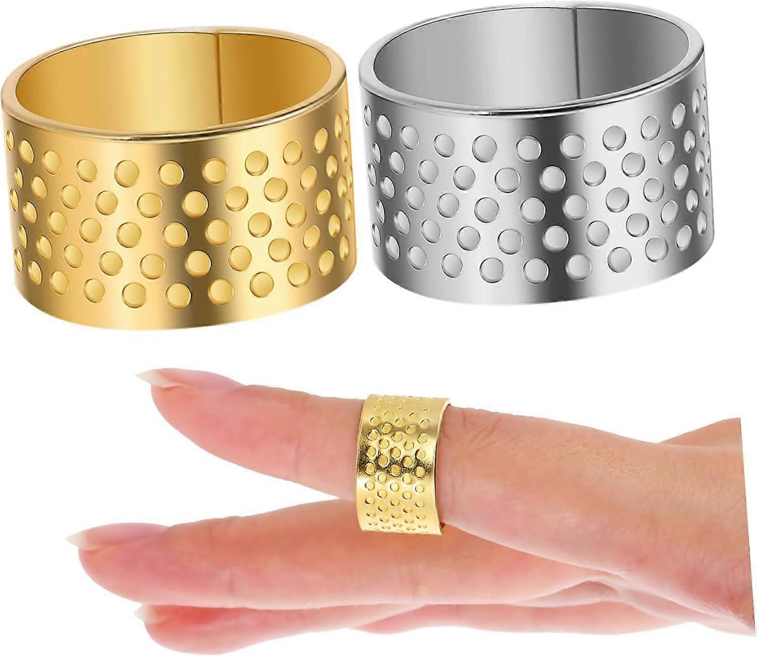 Thimble Finger Protector Hand Sewing Finger Protector for Quilting Needlework Crafts