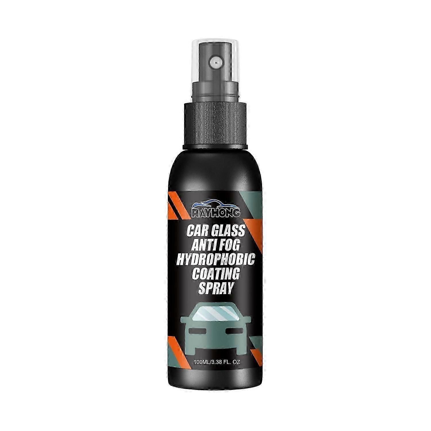 Rayhong Car Glass-Anti Fog Hydrophobic Coating Spray, Rearview Mirror Windshield Cleaner Stains Hydr