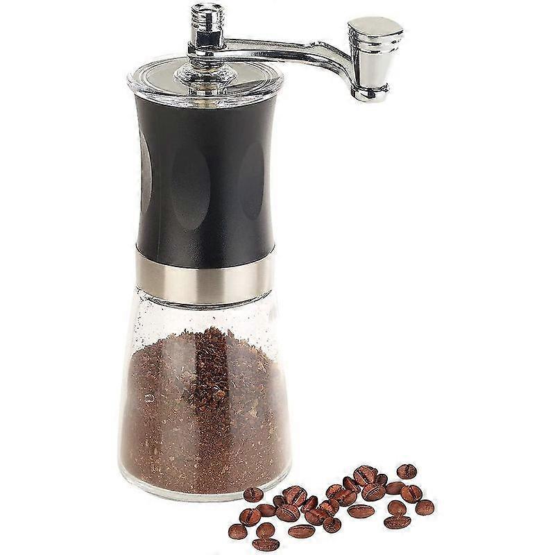 Lebanghui Burr Hand Grinder Coffee Grinder With Hand Crank Manual Coffee Grinder With Ceramic Grinding Mechanism, Continuously Adjustable, 19 Cm)volum